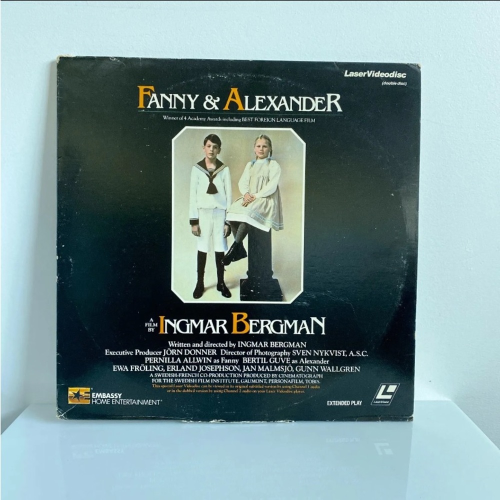 Fanny & Alexander Laser Video Disk - 2 Disk set. Extended Play Ingmar Bergman